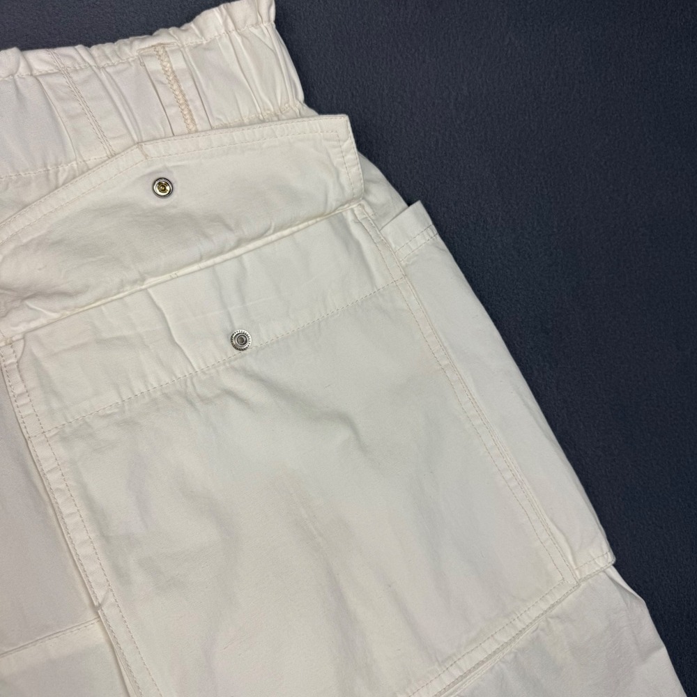 We The Free Costa Pull-On Harem Pants Women XL White Cargo Baggy Utility Chic - Picture 14 of 14